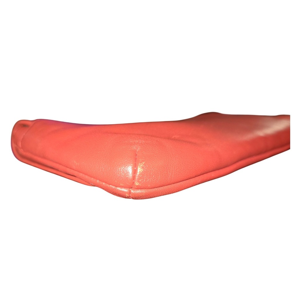 Coach Wristlet Wallet Womens Coral Convertible Leather Fold Over Flap Closed - Picture 6 of 14